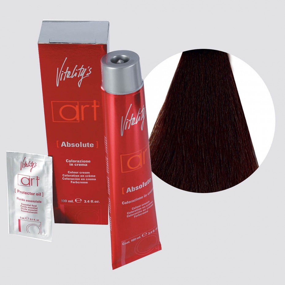Acquista adesso Tinta capelli Vitality's Art Absolute castano rame cenere da 100 ml - 4/41 VITALITY'S 