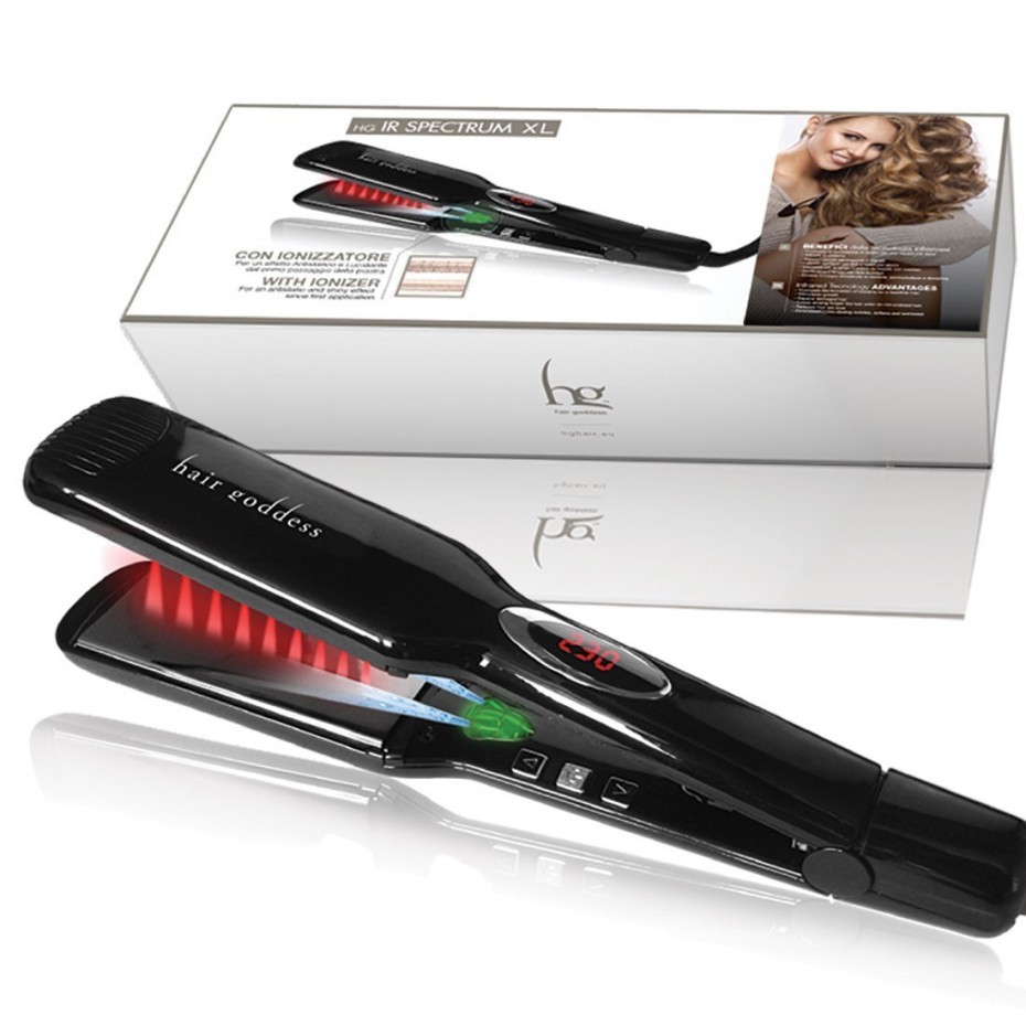 Acquista adesso Piastra Hg Spectrum IR Iron XL professionale ad infrarossi ripara i capelli danneggiati o sfibrati  