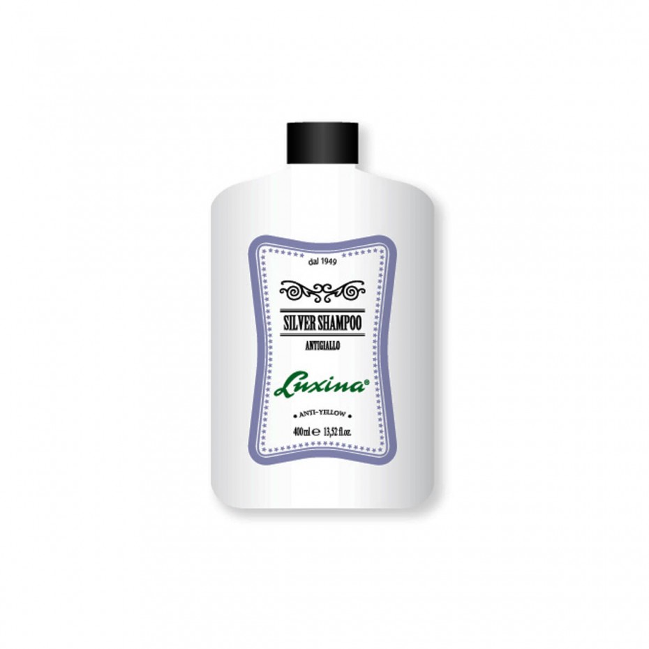 Acquista adesso Shampoo Luxina Silver Shampoo antigiallo capelli bianchi e brizzolati da 400 ml LUXINA 
