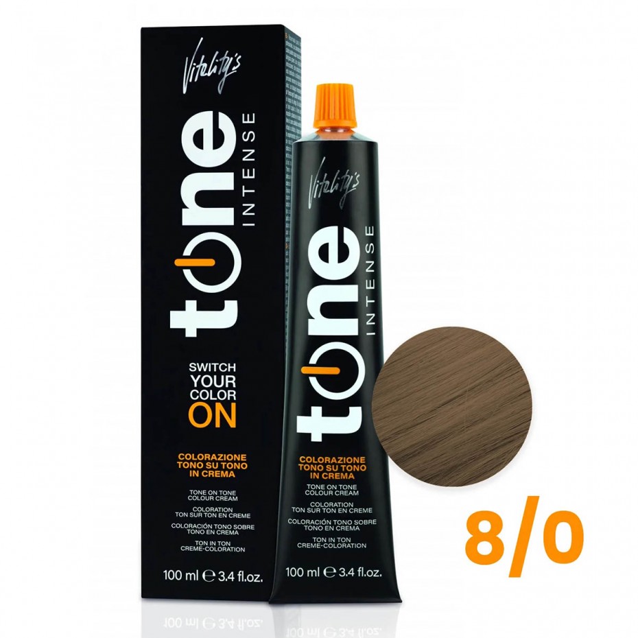 Acquista adesso Tinta capelli Vitality's Tone Intense biondo chiaro da 100 ml - 8/0 VITALITY'S 