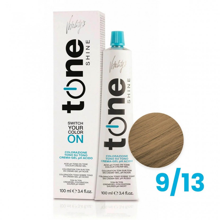 Acquista adesso Tinta capelli Vitality's Tone Shine biondo chiarissimo cenere dorato da 100 ml - 9/13 VITALITY'S 