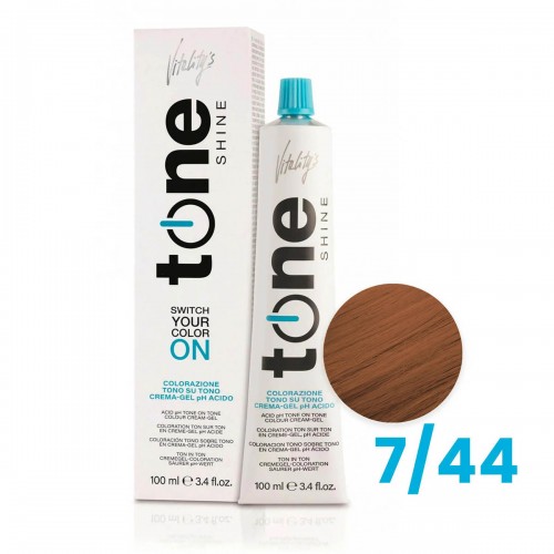 Tinta capelli Vitality's Tone Shine biondo rame intenso da 100 ml -...
