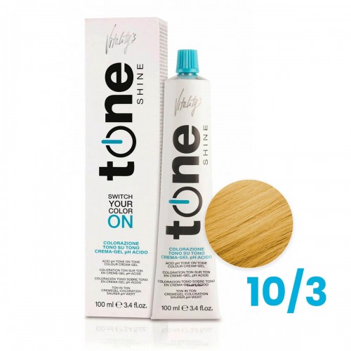 Tinta capelli Vitality's Tone Shine ultrabiondo dorato da 100 ml -...