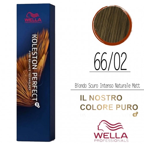 Vendita di Tinta capelli Wella Koleston Perfect Me+ biondo scuro intenso naturale matt da 60 ml - 66/02 WELLA 