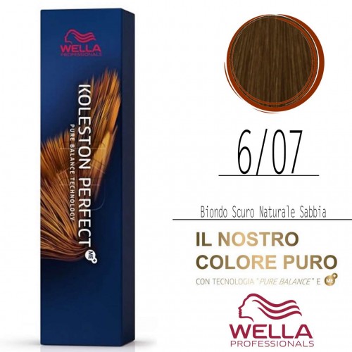 Vendita di Tinta capelli Wella Koleston Perfect Me+ biondo scuro naturale sabbia da 60 ml - 6/07 WELLA 