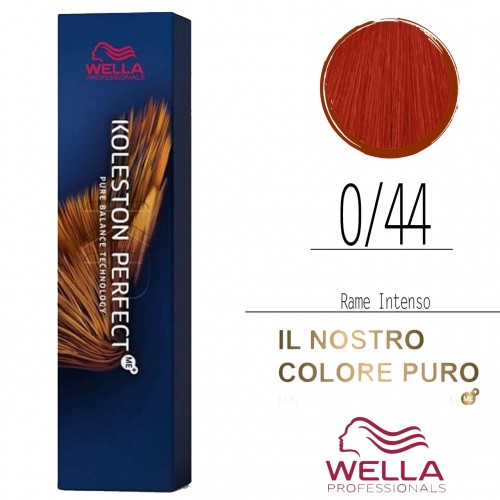 Tinta capelli Wella Koleston Perfect Me+ rame intenso da 60 ml - 0/44
