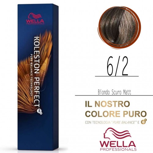 Vendita di Tinta capelli Wella Koleston Perfect Me+ biondo scuro matt da 60 ml - 6/2 WELLA 
