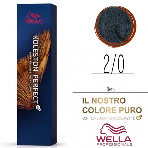 Tinta capelli Wella Koleston Perfect Me+ nero puro da 60 ml - 2/0