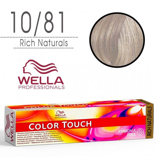 Tinta capelli Wella Color Touch biondo platino perla cenere da 60...