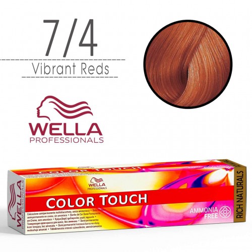 Tinta capelli Wella Color Touch biondo medio dorato da 60 ml - 7/4