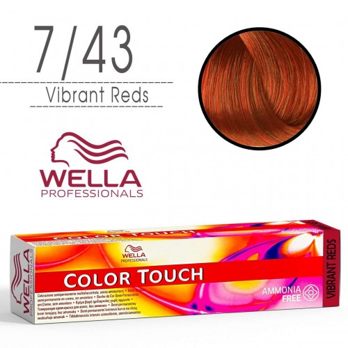 Tinta capelli Wella Color Touch biondo medio rame dorato da 60 ml -...