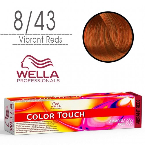 Tinta capelli Wella Color Touch biondo chiaro rame dorato da 60 ml...