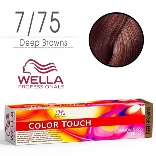 Tinta capelli Wella Color Touch biondo medio sabbia mogano da 60 ml...