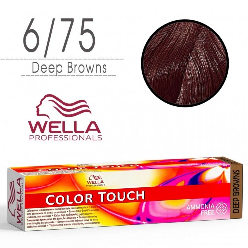 Tinta capelli Wella Color Touch biondo scuro sabbia mogano da 60 ml...