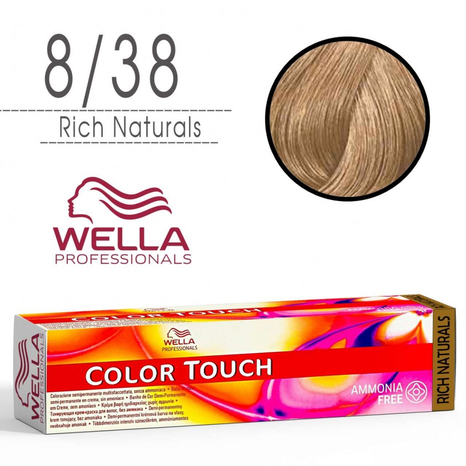 Acquista adesso Tinta capelli Wella Color Touch biondo chiaro dorato perla da 60 ml - 8/38 WELLA 