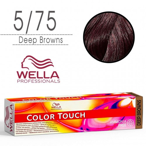 Tinta capelli Wella Color Touch castano chiaro sabbia mogano da 60...