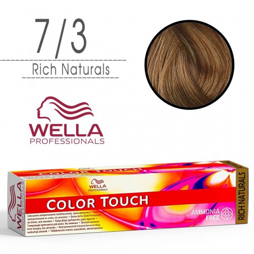 Tinta capelli Wella Color Touch biondo medio dorato da 60 ml - 7/3