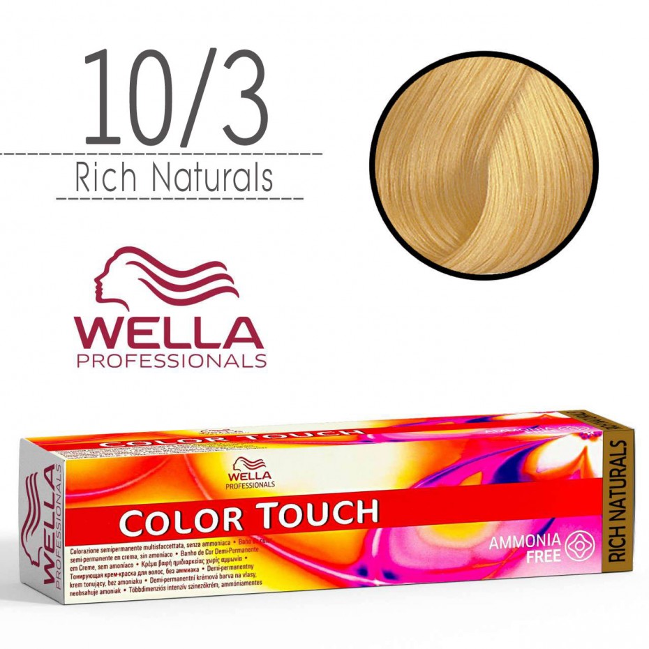 Acquista adesso Tinta capelli Wella Color Touch biondo platino dorato da 60 ml - 10/3 WELLA 