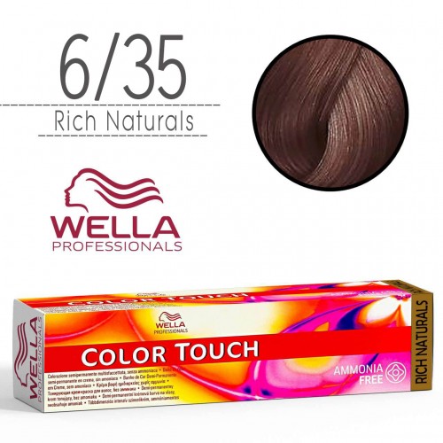 Tinta capelli Wella Color Touch biondo scuro dorato mogano da 60 ml...