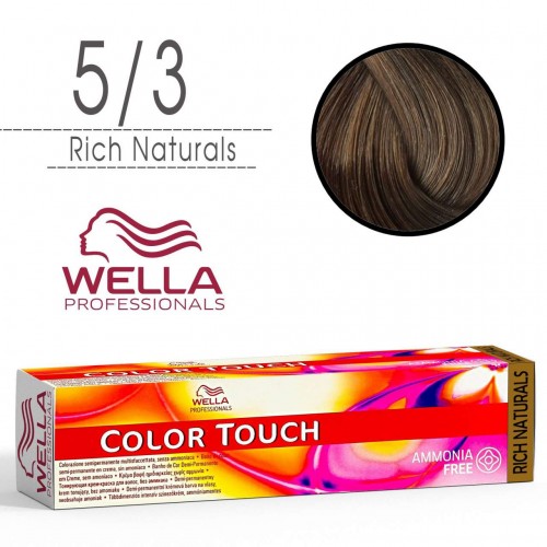 Tinta capelli Wella Color Touch castano chiaro dorato da 60 ml - 5/3