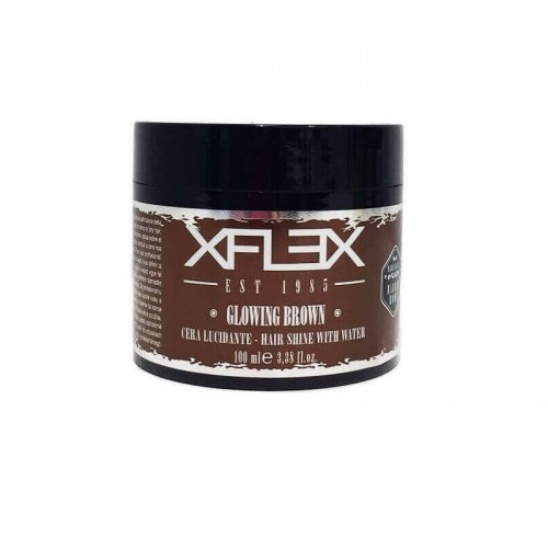 Cera capelli Xflex Glowing Brown lucidante media tenuta da 100 ml