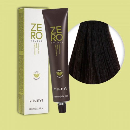Tinta capelli Vitality's Zero Vegan castano chiaro dorato da 100 ml...