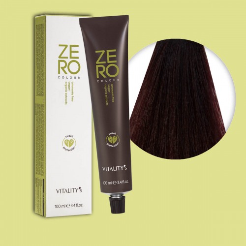 Tinta capelli Vitality's Zero Vegan castano chiaro mogano da 100 ml...