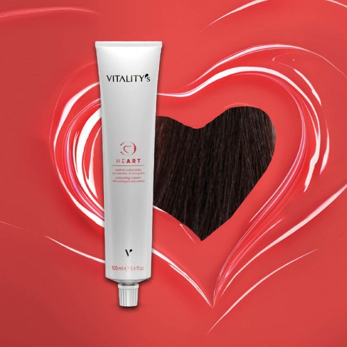 Tinta capelli Vitality's Heart castano chiaro rame da 100 ml - 5/4