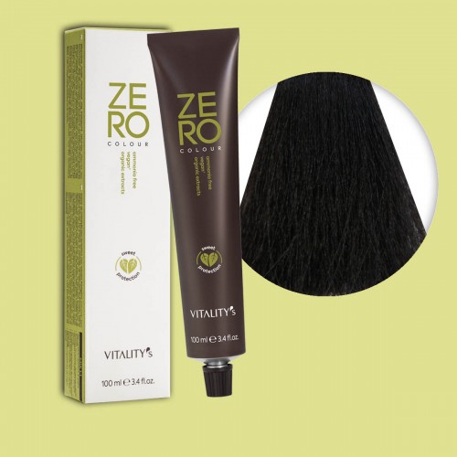 Tinta capelli Vitality's Zero Vegan castano da 100 ml - 4/0