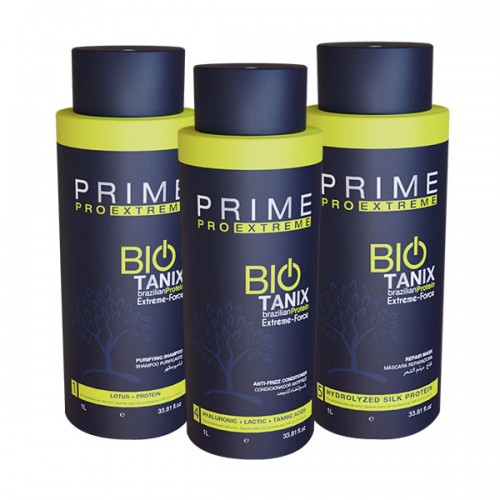 Kit Prime Bio Tanix lisciante brasiliano alla cheratina da 1,1 Lt
