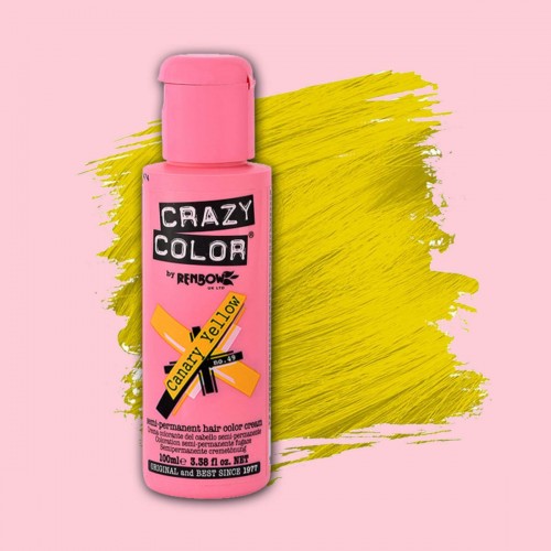 Colorazione diretta Crazy Color semipermanente canary yellow da 100 ml