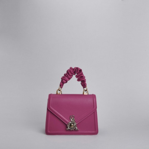 Borsa L'Atelier Du Sac minibag Annie fuxia con chiusura magnete -...