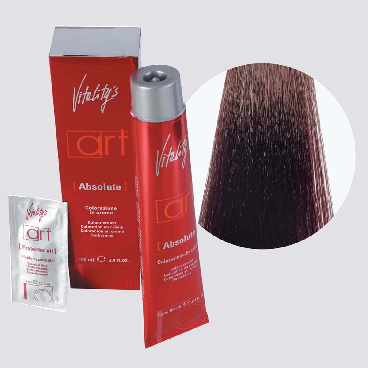 Acquista adesso Tinta capelli Vitality's Art Absolute castano chiaro da 100 ml - 5/0 VITALITY'S 