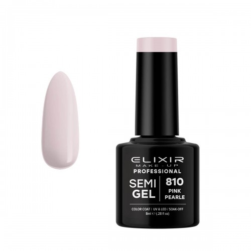 Vendita di Smalto unghie Elixir Semigel semipermanente da 8 ml - 810 Pink Pearle ELIXIR 