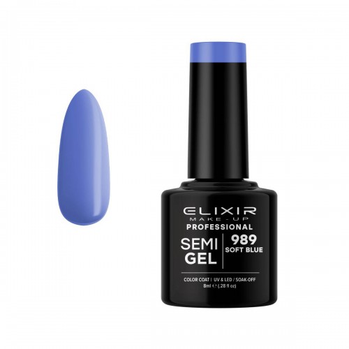 Vendita di Smalto unghie Elixir Semigel semipermanente da 8 ml - 989 Soft Blue ELIXIR 