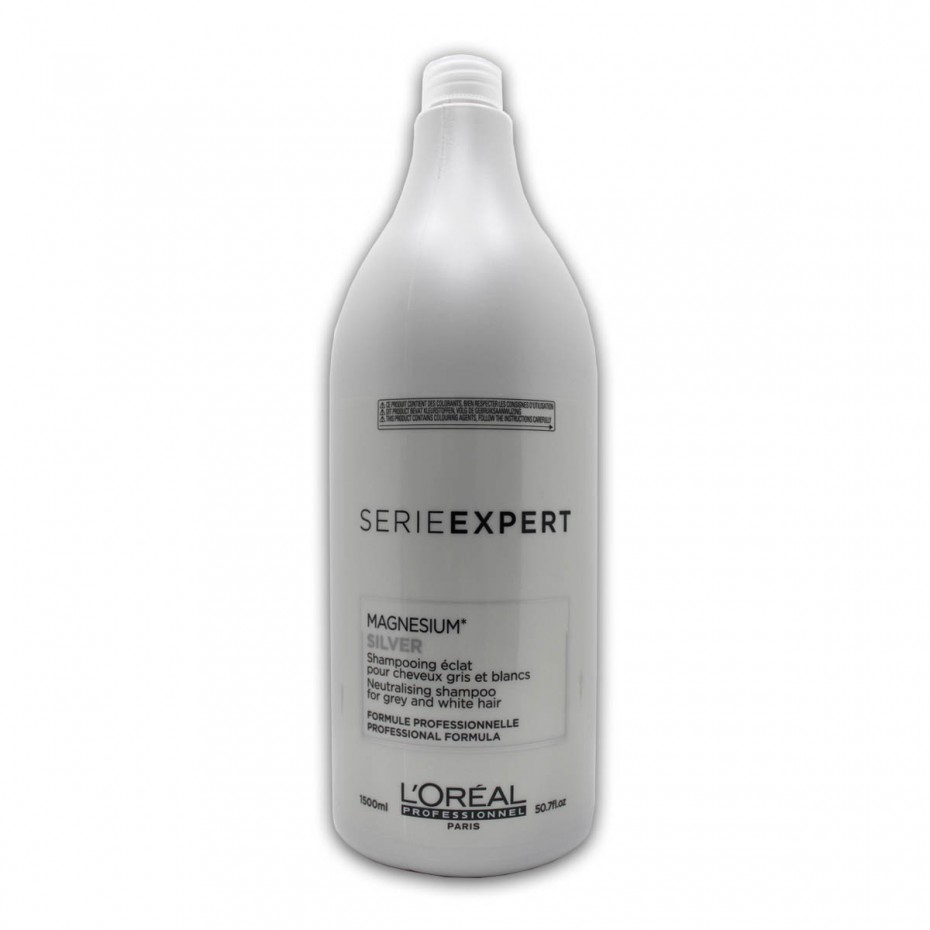Acquista adesso Shampoo L'Oreal Silver neutralizzante per capelli grigi e bianchi da 1,5 lt L'OREAL 