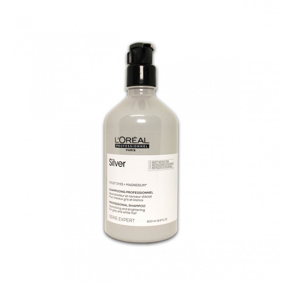 Acquista adesso Shampoo L'Oreal Silver neutralizzante per capelli grigi e bianchi da 500 ml L'OREAL 