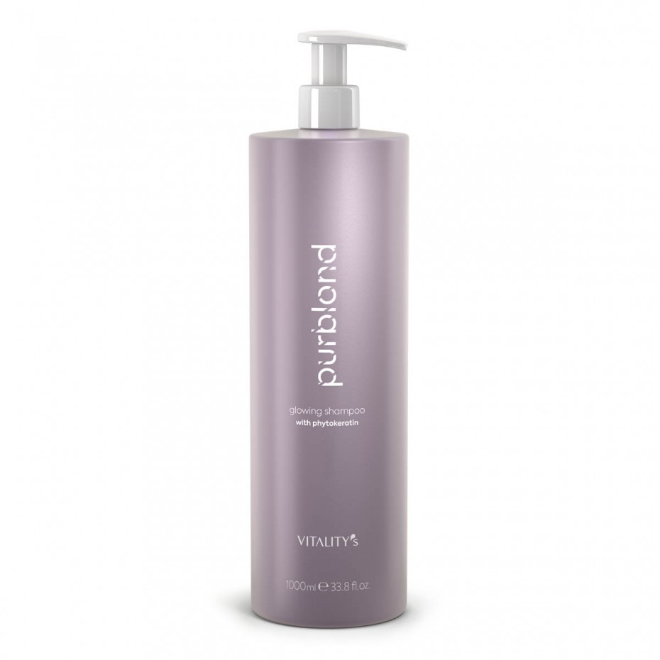Acquista adesso Shampoo Vitality's Purblond Glowing per capelli biondi da 1 lt VITALITY'S 